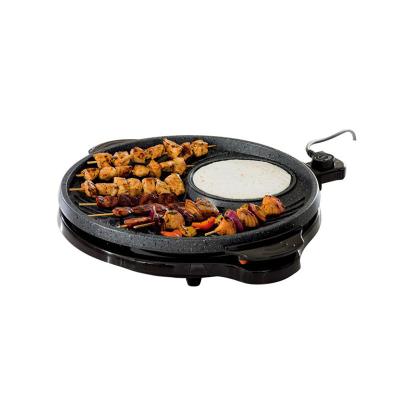 China 2018 Household Commercial Portable Small Round Non-stick Electric Grill for sale