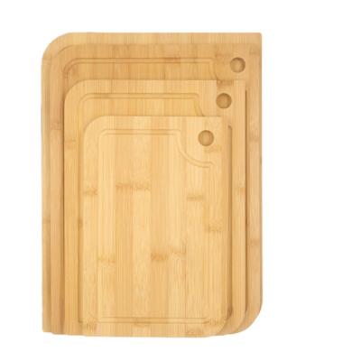 China Large Sustainable Hot Sale Top Square Cut Blocks Bamboo Chopper for sale