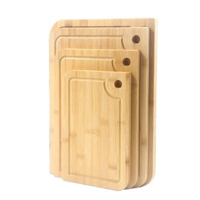 China New Sustainable High Quality Wood Cutting Blocks Set Bamboo Chopper for sale