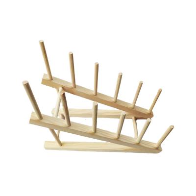 China Double Sponge Viable Lawei Kitchen Storage Faucet 4 Pack Drainage Wooden Multi Folding Bamboo Drying Dish Rack for sale