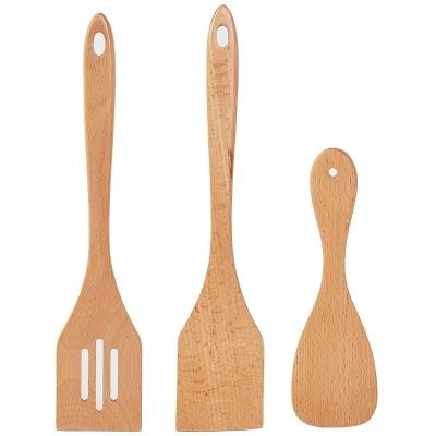 China Viable kitchen wooden spatulas set for cooking for sale