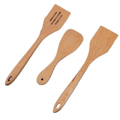 China Good Quality Sustainable Soup Factory China Wood Spoon Kitchen Customize Bamboo Spatula for sale