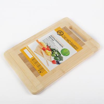 China Wholesale 3 Piece Large Bambu Chopping Plates Set Viable Custom Vegetable Meat Organic Bamboo Cutting Board Set With Handle For Kitchen for sale