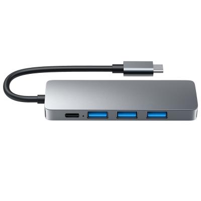 China Multi Function Hub Adapter Docking Station 4 In 1 Type 2.0 USB C Hub 3.0 HUB 3.0 Splitter Left USB C 3.1 4 Hub Notebook Accessories multi for sale