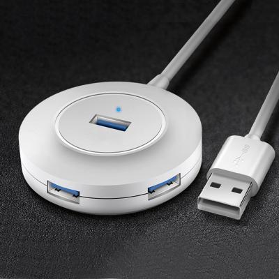 China Portable Usb 2.0 3.0 USB 3.0 USB 3.0 Left Type Hub 4 USB Hub Portable Adapter Micro USB C Data Hub C Hub Round For Pro MacBook Air Mac Mini Pro d iMac for sale