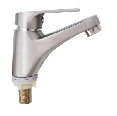 China 2021 New Technology Thermostatic Chrome Basin Professional Manufacturing Single Cold Free Faucet Faucets for sale