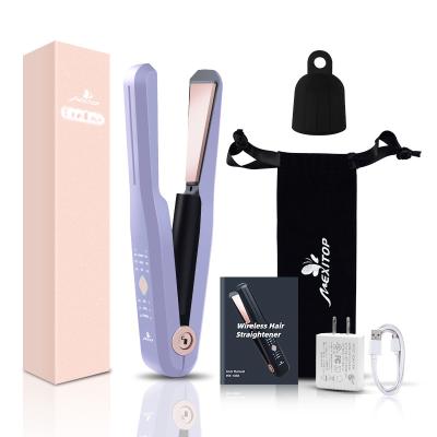 China Outdoor Home Use Iron Curly Hair Straightener Professional Ceramic Flat Brush for sale