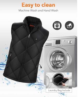 China Anti-wrinkle heating vest and winter warm jacket, male and female outdoor sports USB heater filling heating shirt, 8 heating zones for sale