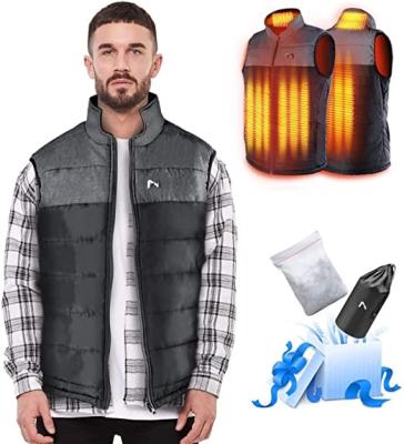 China Anti-wrinkle Vest men's and women's winter clothing smart rechargeable soft cotton USB warm electric jacket for sale