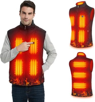 China Anti-wrinkle men heated vest, women heated vest thermal heating shirt, independent temperature control, underwear rise for sale