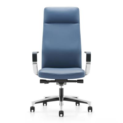 China (Size)Adjustable Modern Luxury High Back Leather Wheels Executive Office Computer Chair Made in China for sale