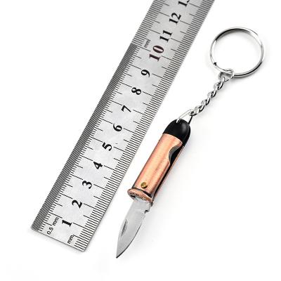 China Manufacturer's Direct Selling Non-variable Folding Mini Knife Portable Mini Bullet Knife Main Chained Multifunctional Tactical Knife for sale