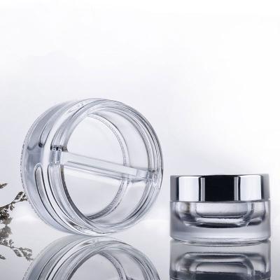 China Custom Empty Cosmetic Jar Cosmetic Scrub Container Skin Care Facial Cream Jar For Sale for sale