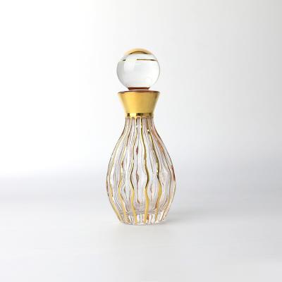 China Recyclable Hot Sale 100ML Display Bottle Dubai Retail Glass Perfume Oil Decanter Glass Bottle for sale