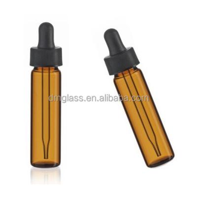 China 8ml Amber Glass Pipette Bottle Eye Ear Drop Dropper Cosmetic Aromatherapy for sale