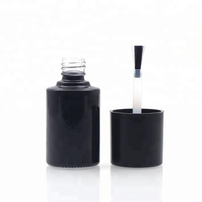 China Eco-friendly Bright Black Opaque Paint 12ml Nail Polish Bottles Glass Nail Polish Bottle for sale