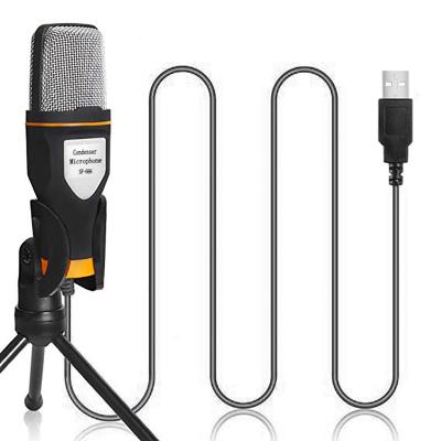 China AsperX Professional Handheld SF-666 Computer Microphone USB Desktop Tripod Mic Condenser Microphone With Stand for sale