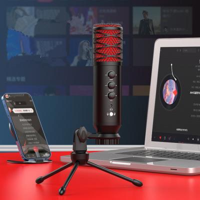 China AsperX USB Microphone Studio Microphone Handheld Condenser Microfone With Microphone Gain For Recording Broadcasting for sale