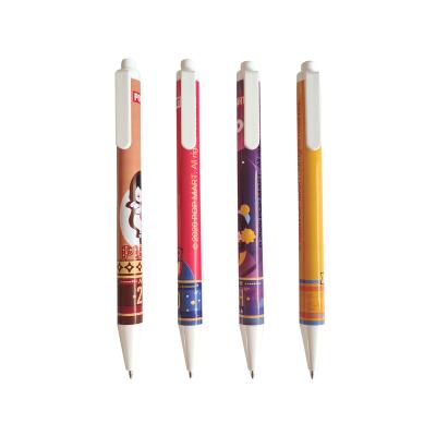 China office & School Pen Lapiceros Cute Plastic Pens For School/Student Pens Kawai Cheap Plastic Ballpoint Pens With Different Pattern for sale