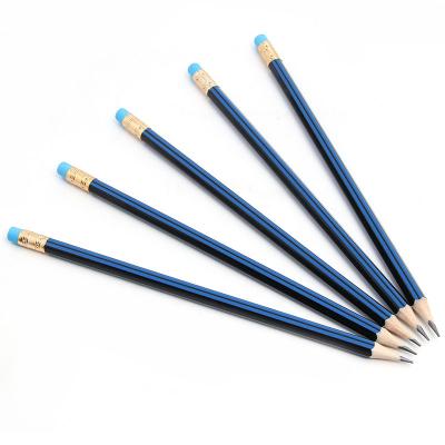 China office & School Pencil High Quality And Cheap Price Unique Design With Hexagon Pencil And Colorful Eraser Custom As You Requirements Factory Made for sale