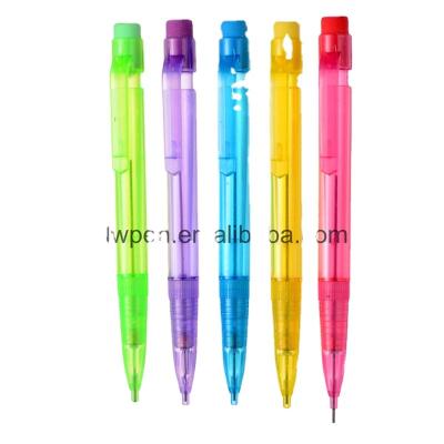 China Wrinting 0.7mm colored mechanical pencil with eraser for sale