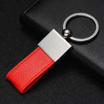 China Hot Sale Fashion Design Metal Stainless Steel Key Holder Metal Leather Chain Key Wholesale Price for sale