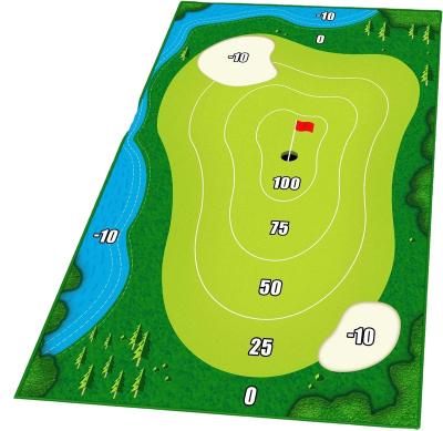 China Customized Wholesale High Quality Foldable Indoor Golf Game Practice Mats for sale