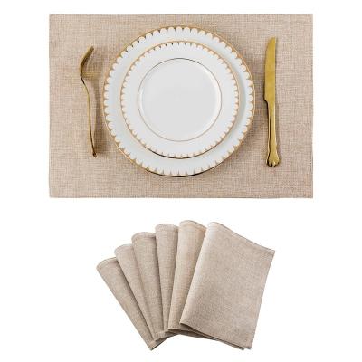 China Wedding Hessian Waterproof Handcrafted Luxury Edging Place Mat For Dining Table Kids Christmas Table Linen Place Mat Set for sale