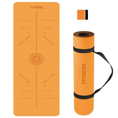 China Matt Manufacturer Wholesale Gymnastics Fitness Pilates Design Yoga Waterproof Custom Printed Eco-Friendly Yoga Mat for sale