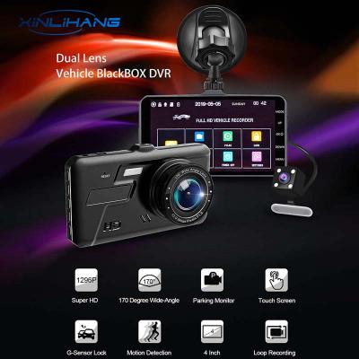 China Dual Touch Screen Lens 4.0 Inch FHDdash Dual Cam 1080P Touch Screen Lens Car Dvr Dash Car Black Boxcar Dash Cam for sale