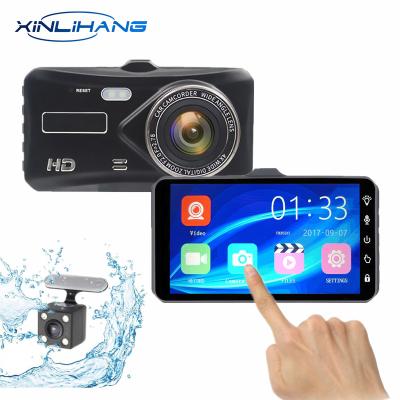 China Dual Lens Car Dash Cam 1080P Car DVR Car Full HD Waterproof Dash Cam Dual Reversing Night Vision Mini Camcorders Helper Camera for sale