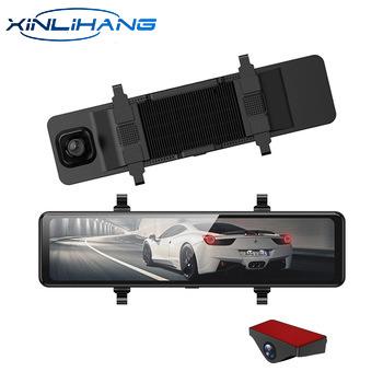 China New 12 Inch 4G G-sensor 2021 Cam Dash Car Dvr Android 8.1 Android 8.1 GPS Navigator 1080P Dual Lens Rear Mirror Parking Monitoring for sale