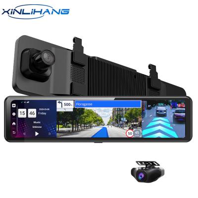 China Latest Android 8.1 Dash Cam Remote Monitor 12 Inch Car Dvr 4G ADAS Rearview Camera Dual Lens 1080P GPS Black Box Car Rearview Camera Cam for sale