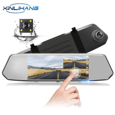 China Motion Detect 5.5 Inch Rearview Mirror Digital Video Recorder Double Lens Car Camcorder Car Dash Full HD Black Box Black Box for sale