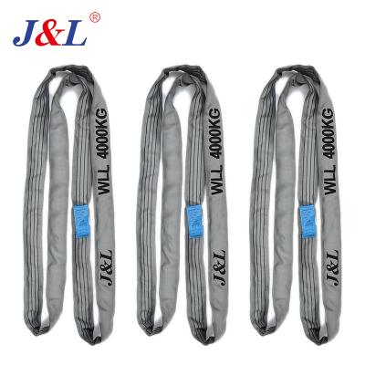 China Goods JULI Eye Lifting Round Sling Customized Length Standard EN 1492-2:2000+A1:2008(E)Safety Factor 7:1 for sale