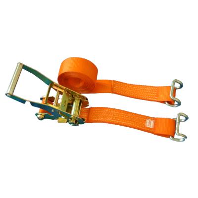 China JULI Break Strength 500~10000kg Polyester Rachet Tie Down Cargo Straps Lashing Belt for sale