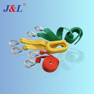 China Manufacture Cargo Lashing Strap JULI Towing Belt For Cars Breaking Load 1000kg~3000kg Snatch Strap With Clamps for sale