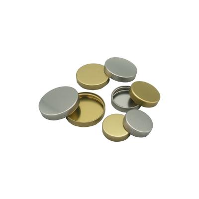 China Non Spill Custom Tinplate Gold Twist Off Metal Hook Caps, Smooth Side Free Lid For Jar for sale