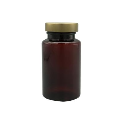 China Non Spill 250ml Custom High Quality Glass Jar 85mm Tinplate Metal Screw Cap Tinplate Lids for sale