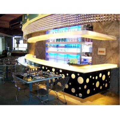 China Modern Bright Party Used 5 Star Hotel Bar Counters Commercial Furniture Customized Design Counter Bar for sale