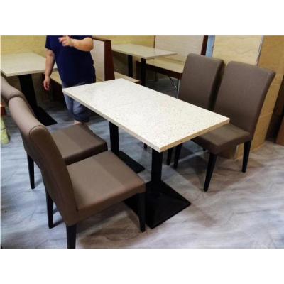 China (Size) Hot Selling Adjustable 5 Legs Dining Table Long Base Stainless Steel Mat Place Dining Table for sale