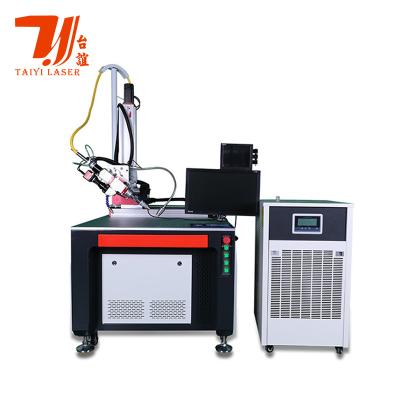 China 1000W - 6000W 4-assige multifunctionele continue glasvezel lasersweismachine Te koop