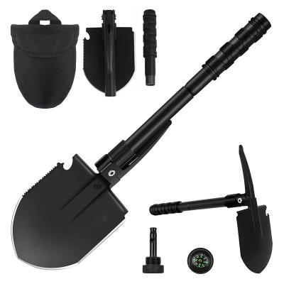 China Outdoor multifunctional tactical shovel folding outdoor survival portable military folding shovel camping shovel for sale