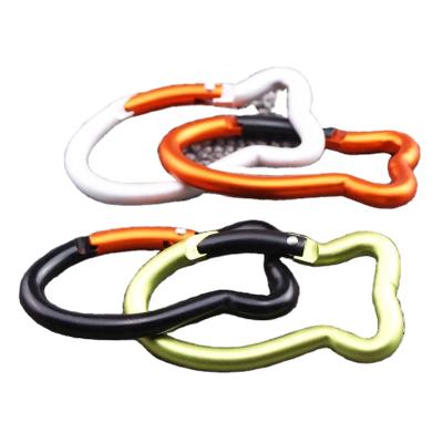 China Durable Wholesale High Grade Smaller 41x75x6.8MM Fish Shaped Carabiner Keychains , Animal Shaped Carabiner For Climbing for sale