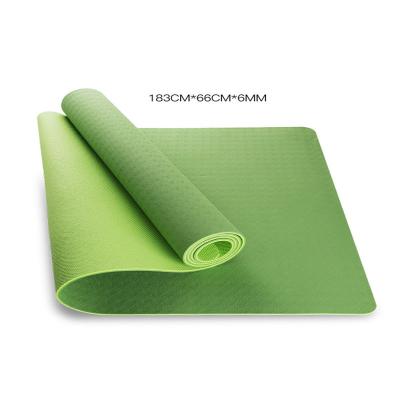 China Double Tape Yoga Mat With A Durable Non-Toxic Material Eco-friendly Layer Thick 6mm For Anti-allergic And Anti-Slip Exercise Mat for sale