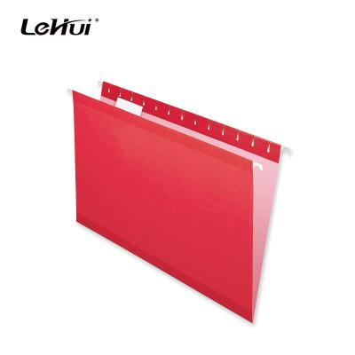 China Cheapest Materials 230gsm 70% Recycled Eco-Friendly Red Foolsacp Letter Size Assorted Color Hanging Files for sale