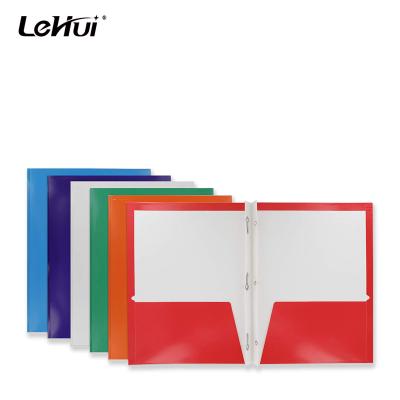 China Shanghai Lehuipp Eco-friendly Manufacturer Assorted Colors 11.5 X 9.5 Inch Two Paper File Folder Pocket for sale