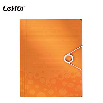 China Eco-friendly Office Stationery Luxury Glossy Laminated 3-Flap Recycled A4 Folder Holding 200 Sheets With Kraft Paper For Business for sale