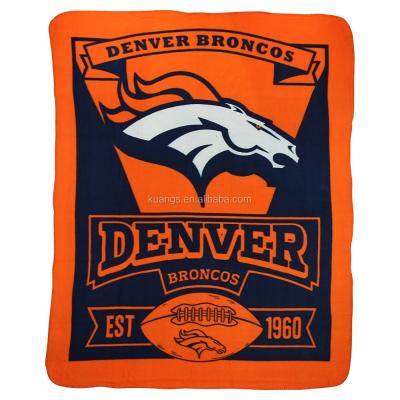 China Anti-pilling NFL Brand Printed Custom Digital Printing Fleece Throw Blankets for sale