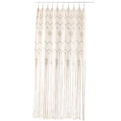 China Pure Natural Handmade Handwoven Tapestries, Wedding, Door Curtain, Curtain, Room Divider Bohemia Style Can Be Customized for sale